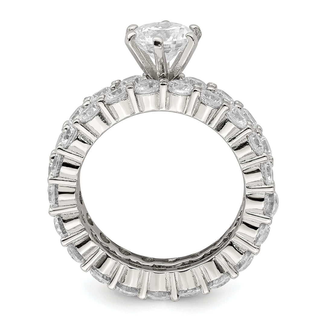 Lovely Rita's Ring Sterling Silver Cubic Zirconia Band Rings Set