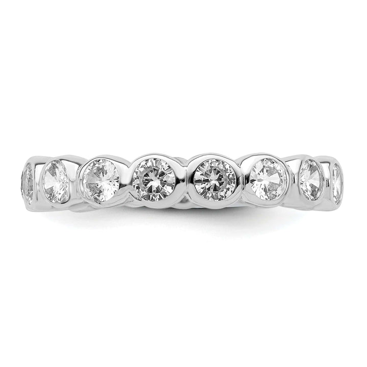 Lovely Rita's Ring Sterling Silver Cubic Zirconia Enternity Ring