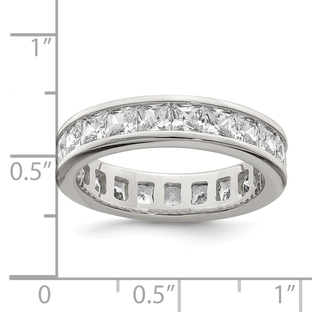 Lovely Rita's Ring Sterling Silver Cubic Zirconia Eternity Band