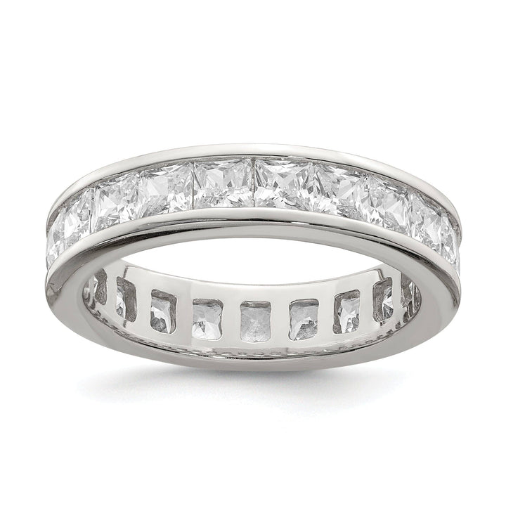 Lovely Rita's Ring Sterling Silver Cubic Zirconia Eternity Band