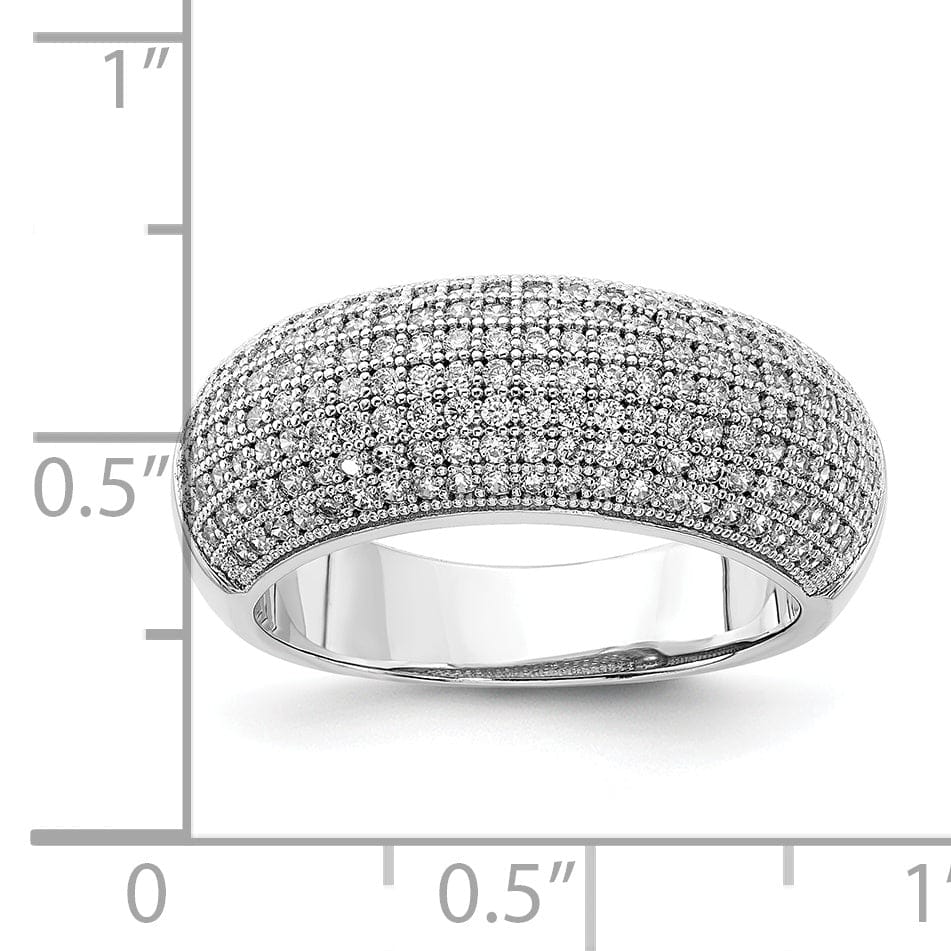 Lovely Rita's Ring Sterling Silver Cubic Zirconia Polished Ring