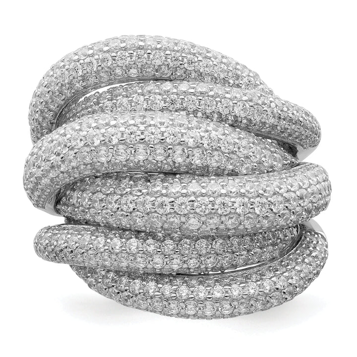 Sterling Shimmer Ring Sterling Silver CZ Ring