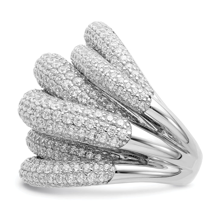 Sterling Shimmer Ring Sterling Silver CZ Ring