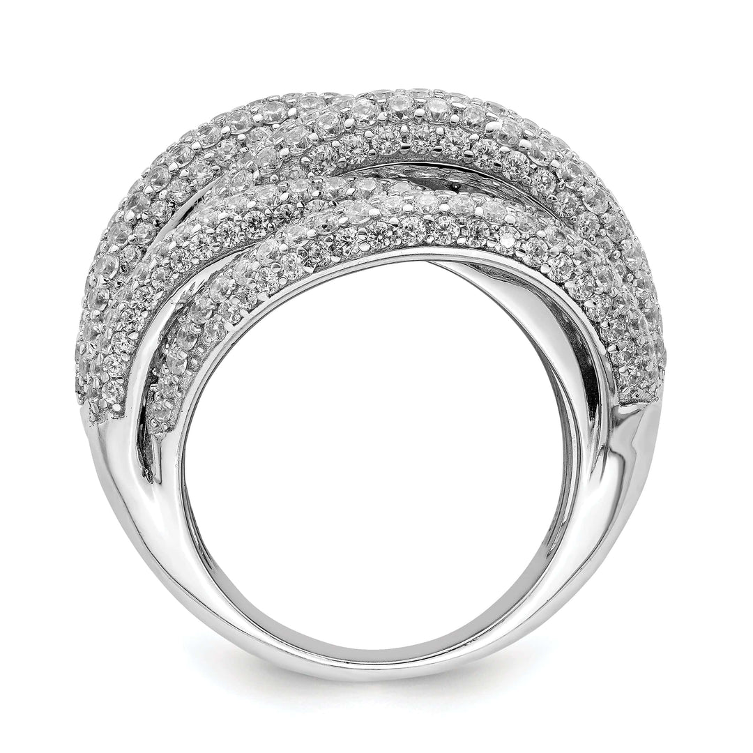 Sterling Shimmer Ring Sterling Silver CZ Ring