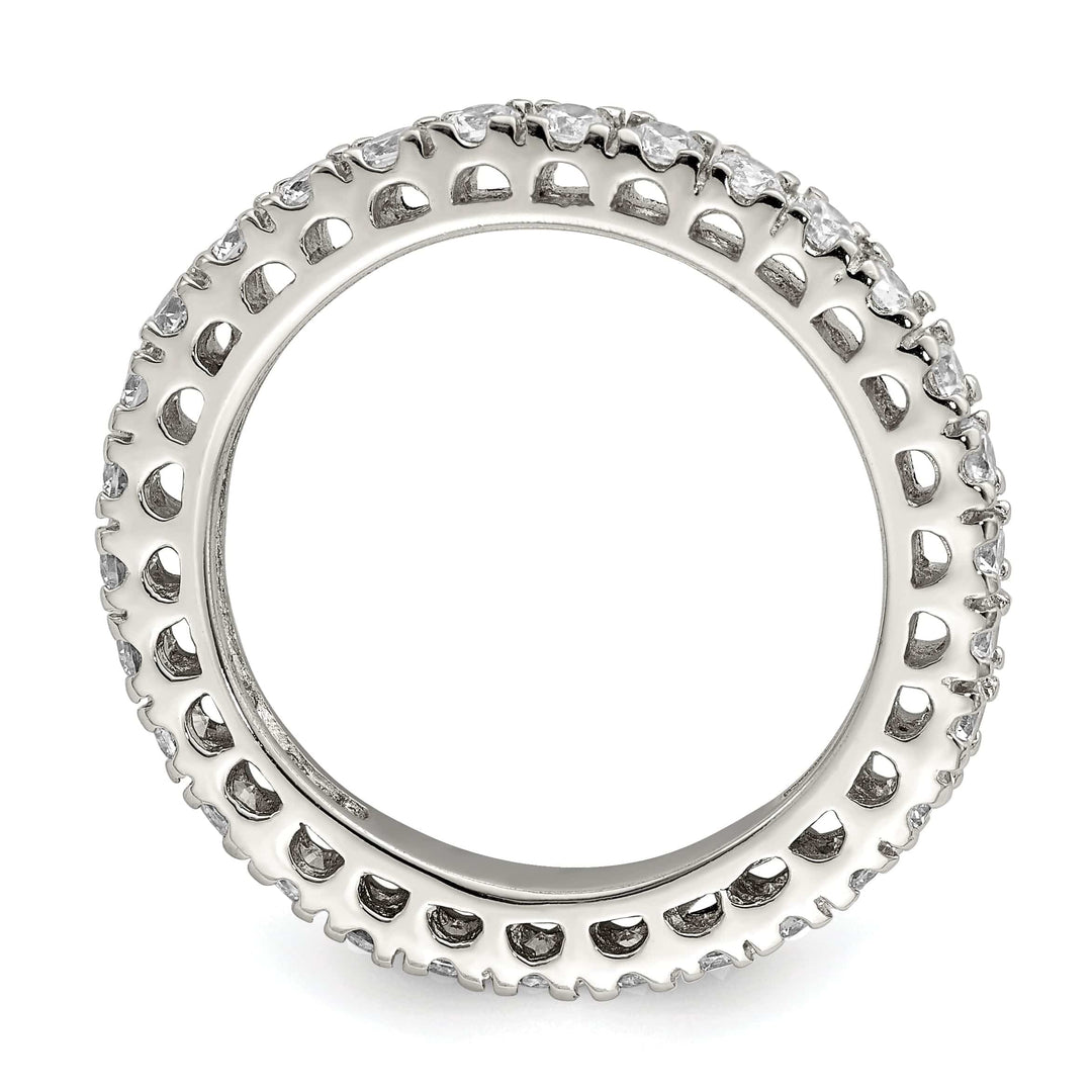 Lovely Rita's Ring Sterling Silver Eternity Cubic Zirconia Ring