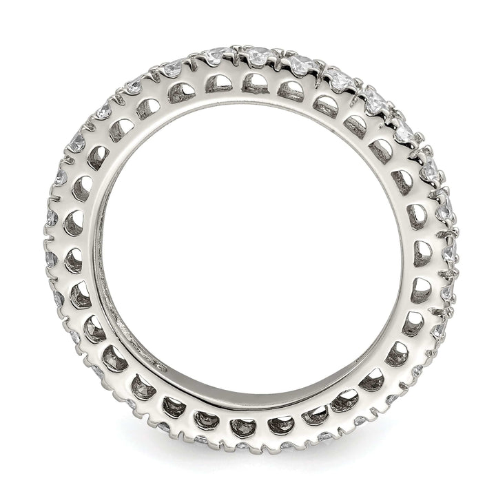 Lovely Rita's Ring Sterling Silver Eternity Cubic Zirconia Ring