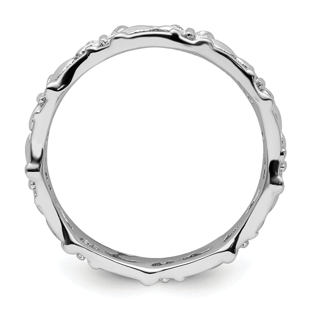 Stackable Expressions Ring Sterling Silver Fleur De Lis Stackable Ring