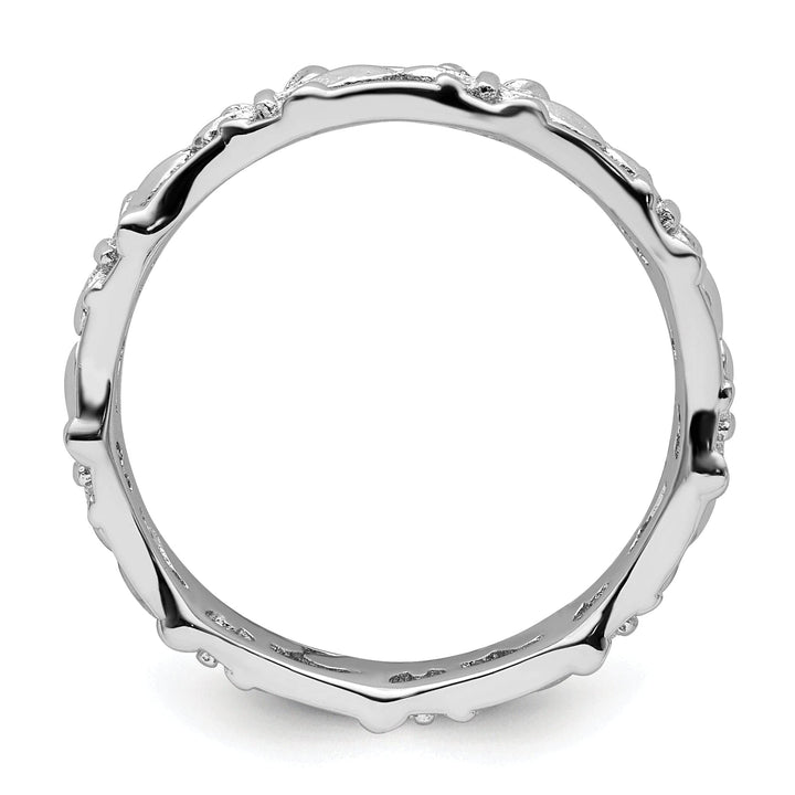 Stackable Expressions Ring Sterling Silver Fleur De Lis Stackable Ring