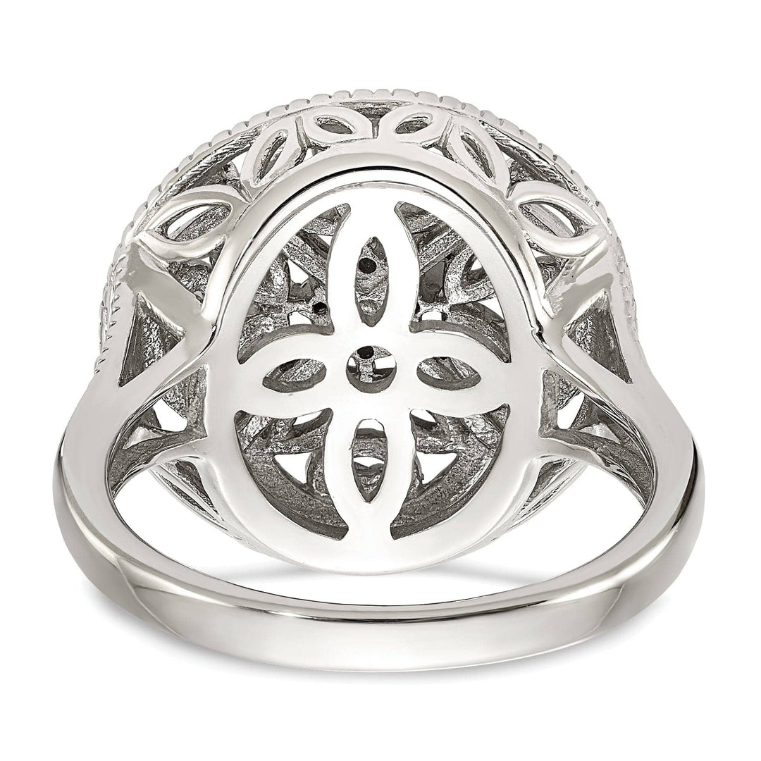 Shey Couture Ring Sterling Silver Gold Diamond Vintage Ring
