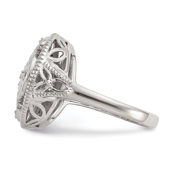 Shey Couture Ring Sterling Silver Gold Diamond Vintage Ring