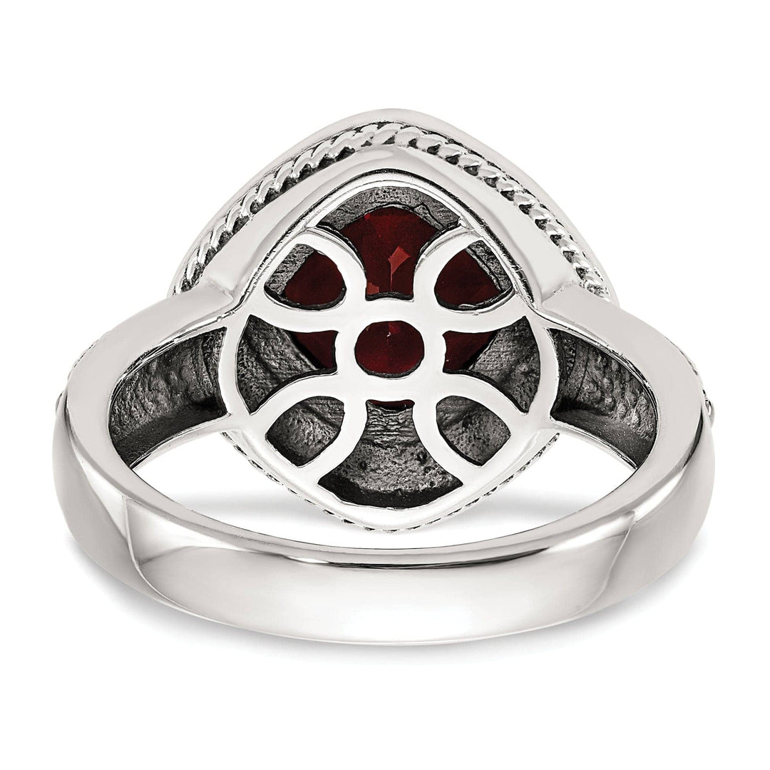 Shey Couture Ring Sterling Silver Gold Garnet Ring
