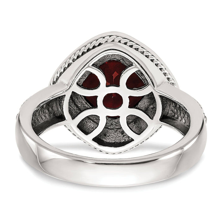 Shey Couture Ring Sterling Silver Gold Garnet Ring