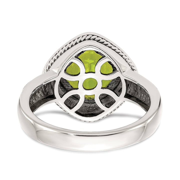Shey Couture Ring Sterling Silver Gold Peridot Ring
