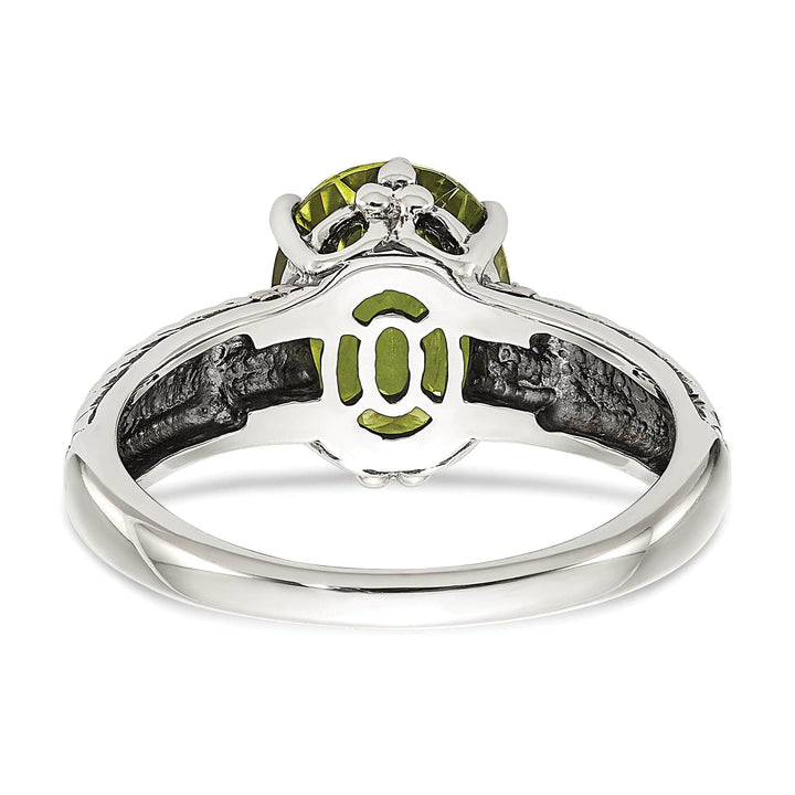 Shey Couture Ring Sterling Silver Gold Peridot Ring