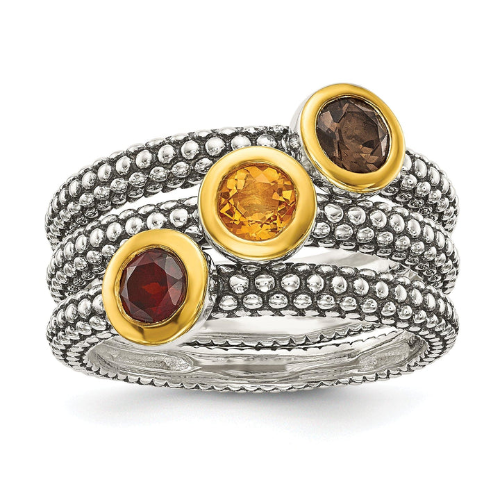 Shey Couture Ring Sterling Silver Gold-plated Gemstone Rings