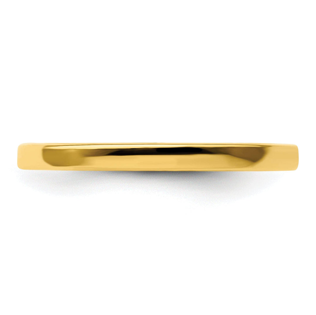 Stackable Expressions Ring Sterling Silver Gold-Plated Polished Ring