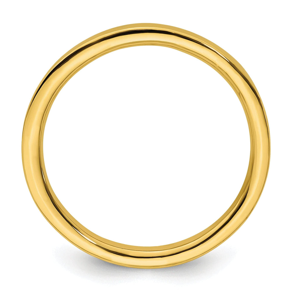 Stackable Expressions Ring Sterling Silver Gold-Plated Polished Ring