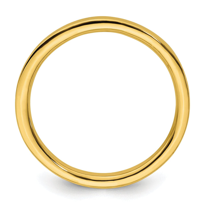 Stackable Expressions Ring Sterling Silver Gold-Plated Polished Ring