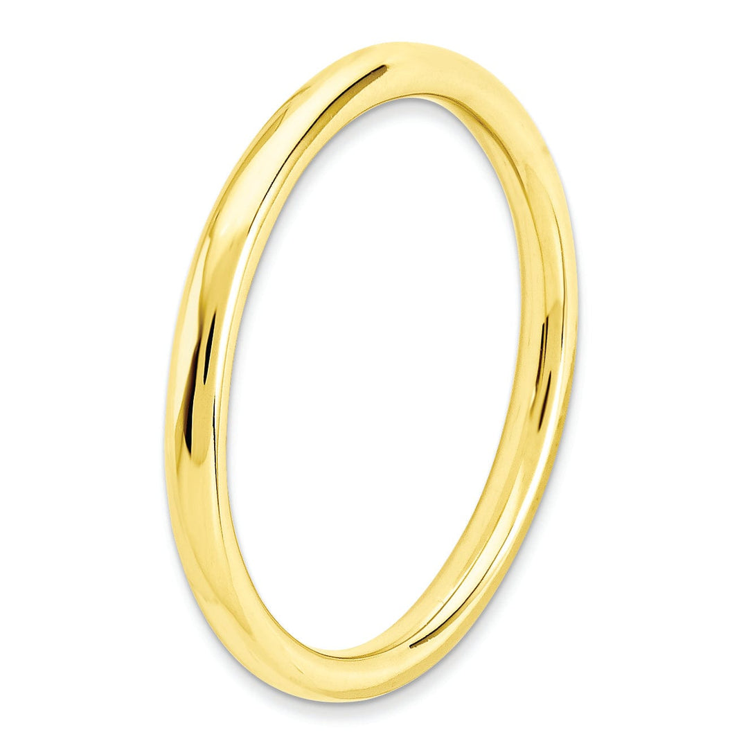 Stackable Expressions Ring Sterling Silver Gold-Plated Polished Ring
