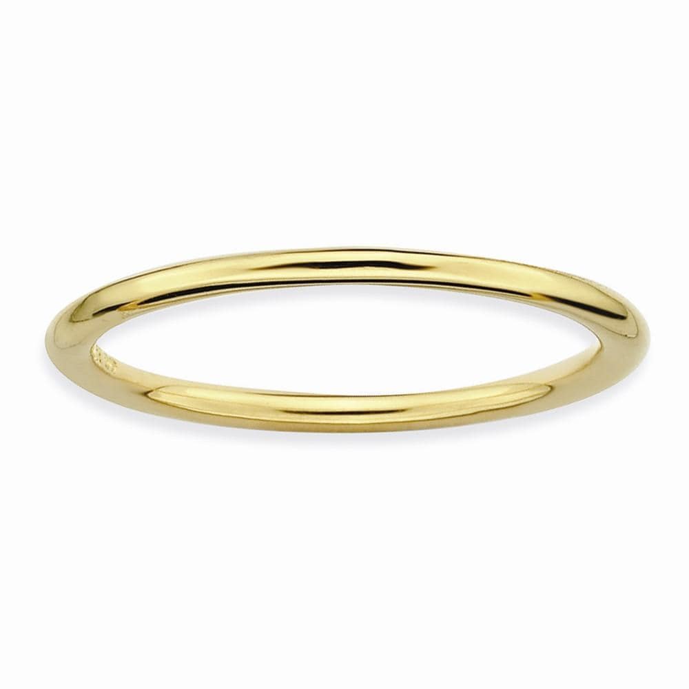 Stackable Expressions Ring Sterling Silver Gold-Plated Polished Ring