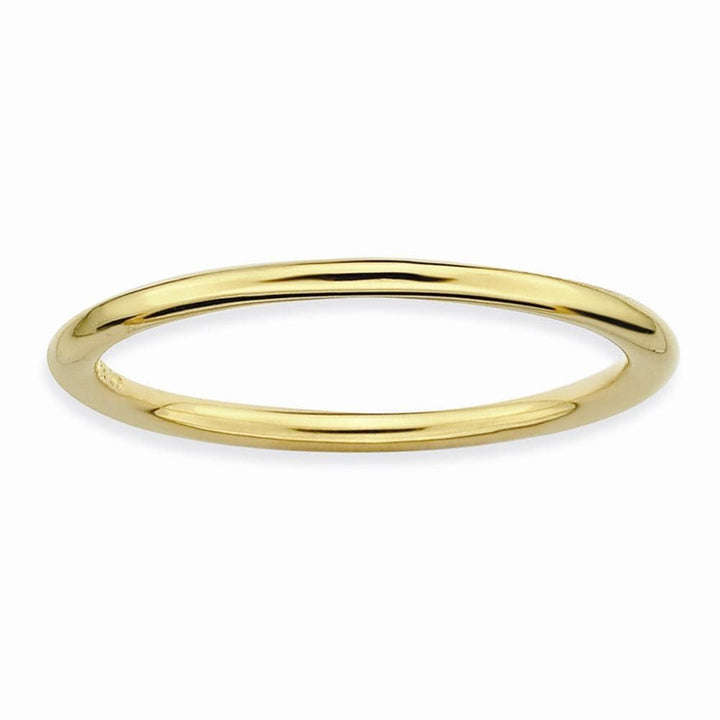 Stackable Expressions Ring Sterling Silver Gold-Plated Polished Ring
