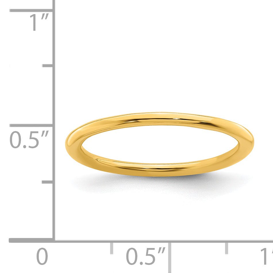 Stackable Expressions Ring Sterling Silver Gold-Plated Polished Ring