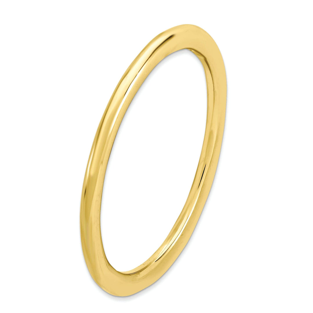 Stackable Expressions Ring Sterling Silver Gold-Plated Polished Ring