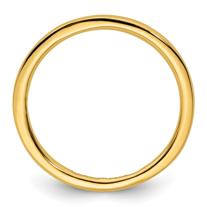Stackable Expressions Ring Sterling Silver Gold-Plated Polished Ring