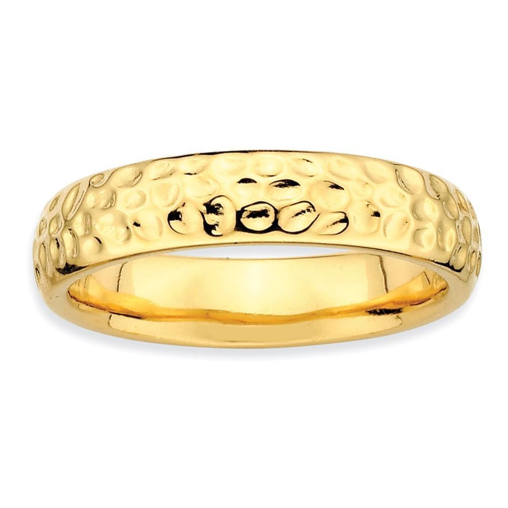 Stackable Expressions Ring Sterling Silver Gold-Plated Ring
