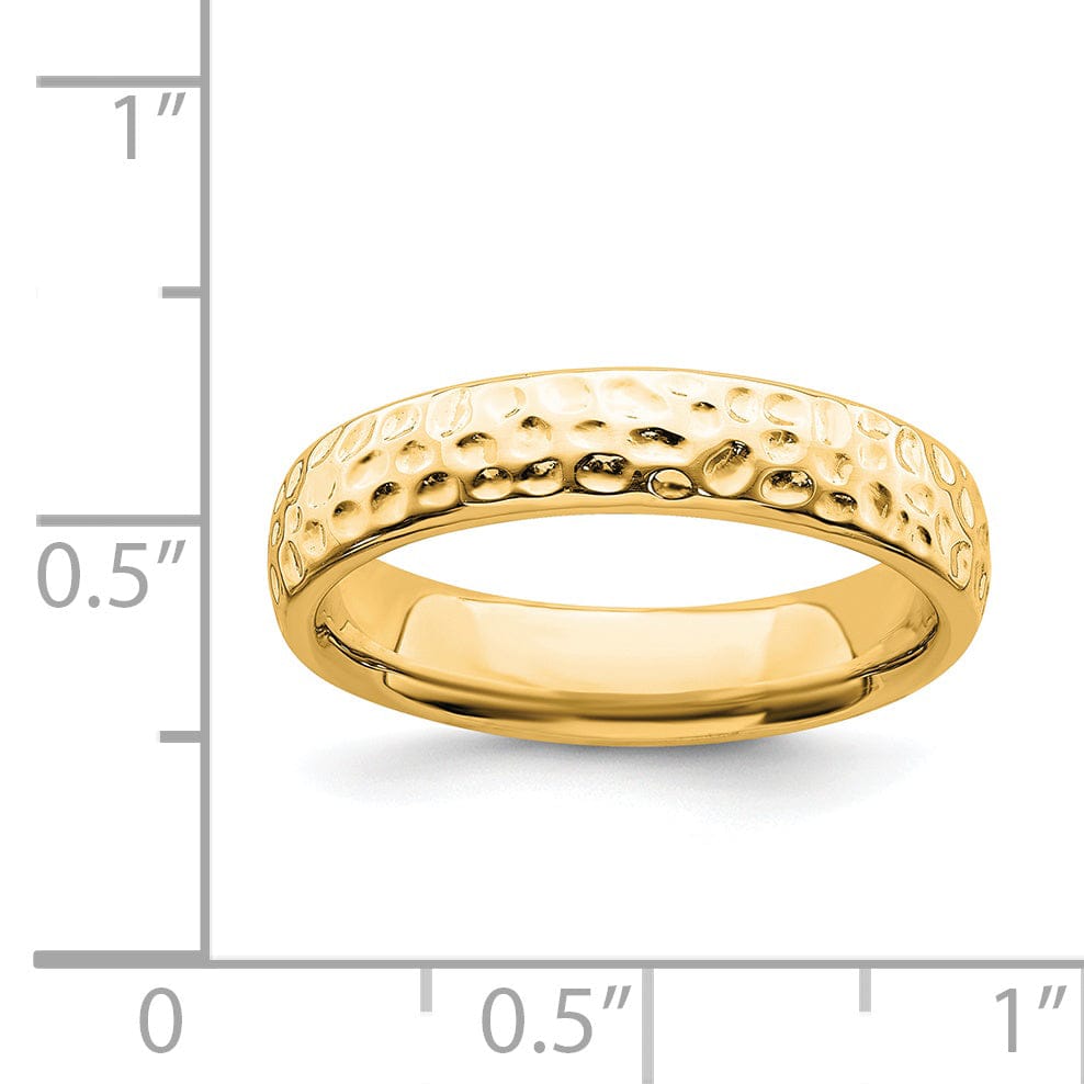 Stackable Expressions Ring Sterling Silver Gold-Plated Ring