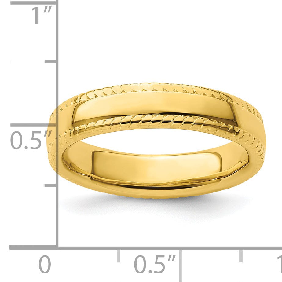 Stackable Expressions Ring Sterling Silver Gold-Plated Ring