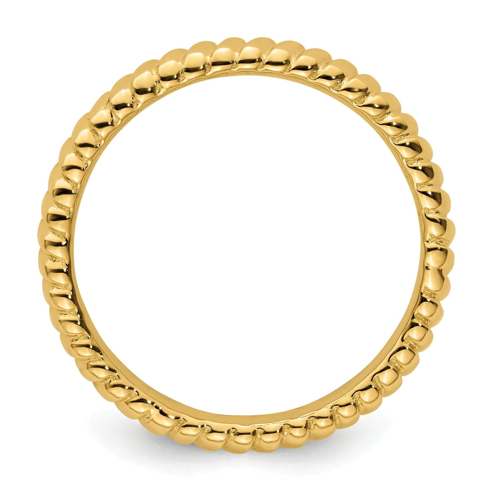 Stackable Expressions Ring Sterling Silver Gold-Plated Ring