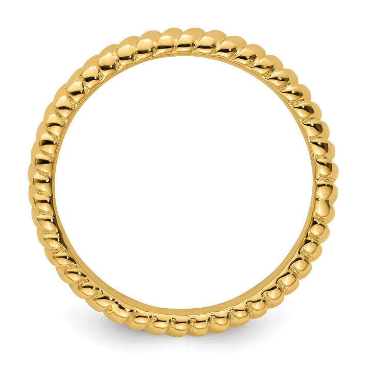 Stackable Expressions Ring Sterling Silver Gold-Plated Ring