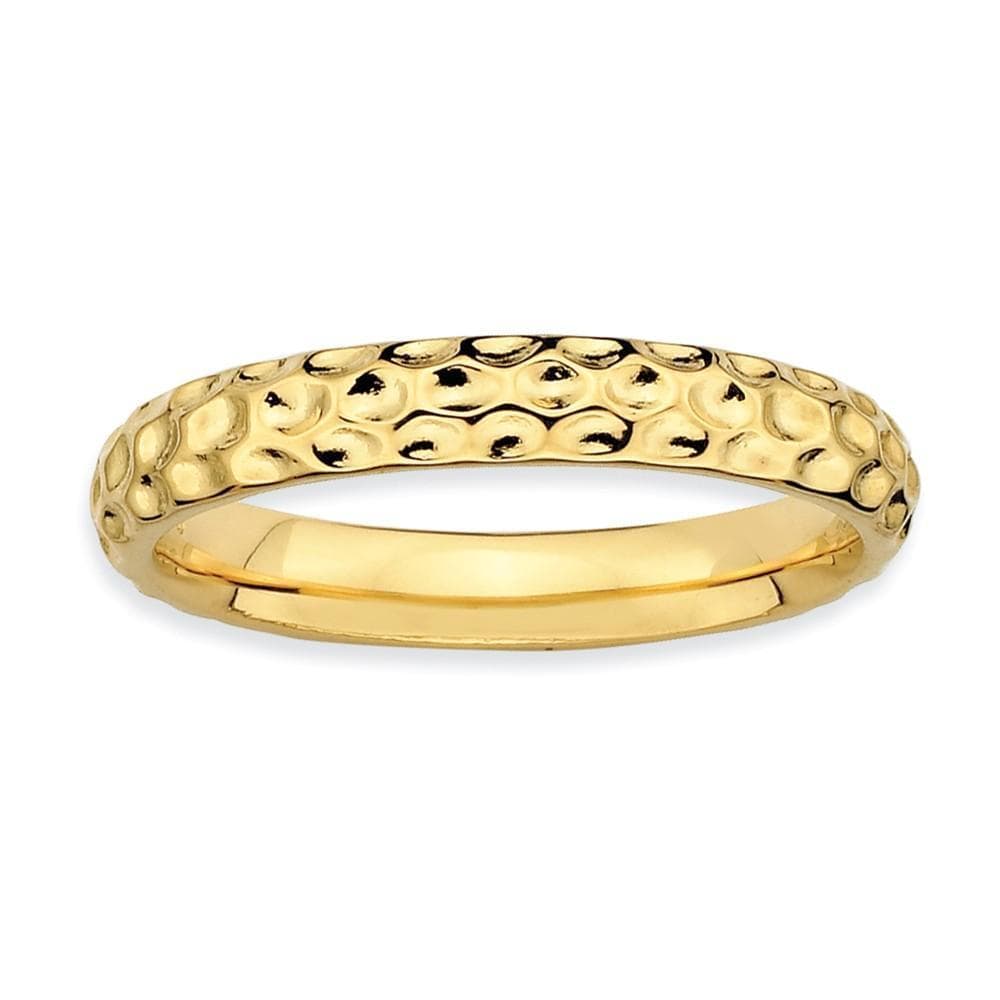 Stackable Expressions Ring Sterling Silver Gold-Plated Ring