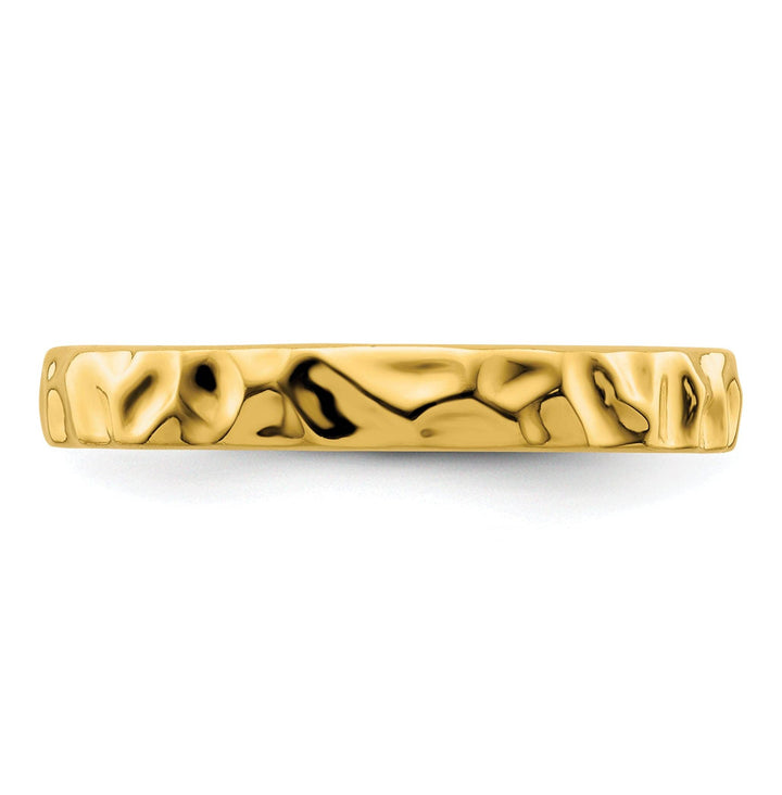 Stackable Expressions Ring Sterling Silver Gold-Plated Ring