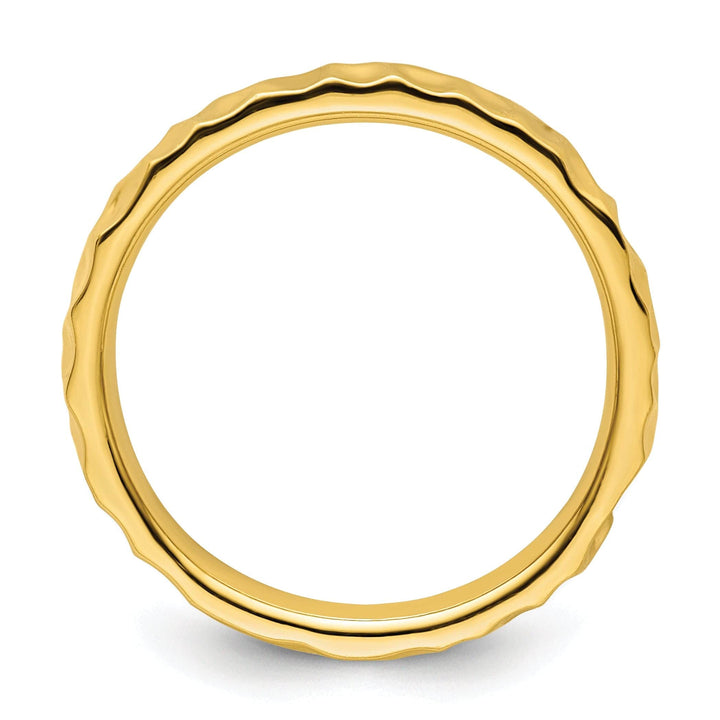 Stackable Expressions Ring Sterling Silver Gold-Plated Ring