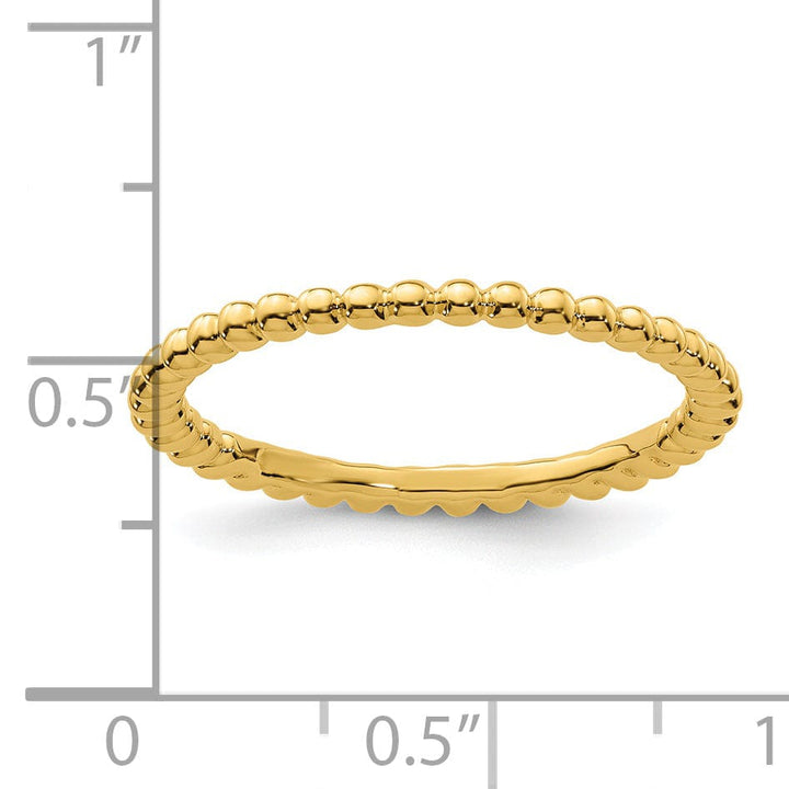 Stackable Expressions Ring Sterling Silver Gold-Plated Ring