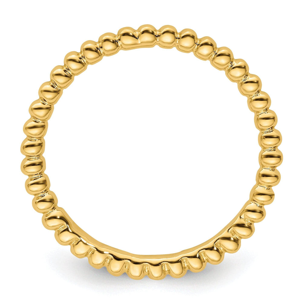 Stackable Expressions Ring Sterling Silver Gold-Plated Ring