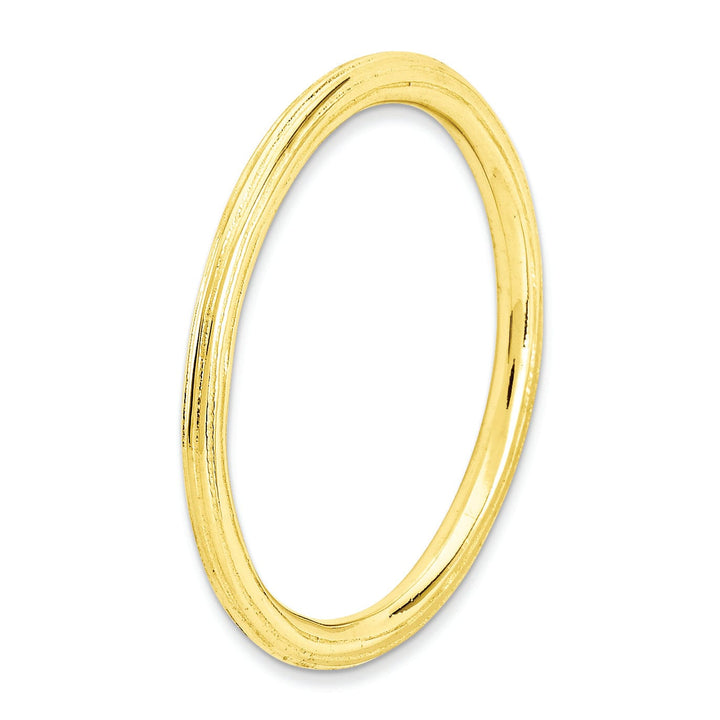 Stackable Expressions Ring Sterling Silver Gold-Plated Step-Down Ring