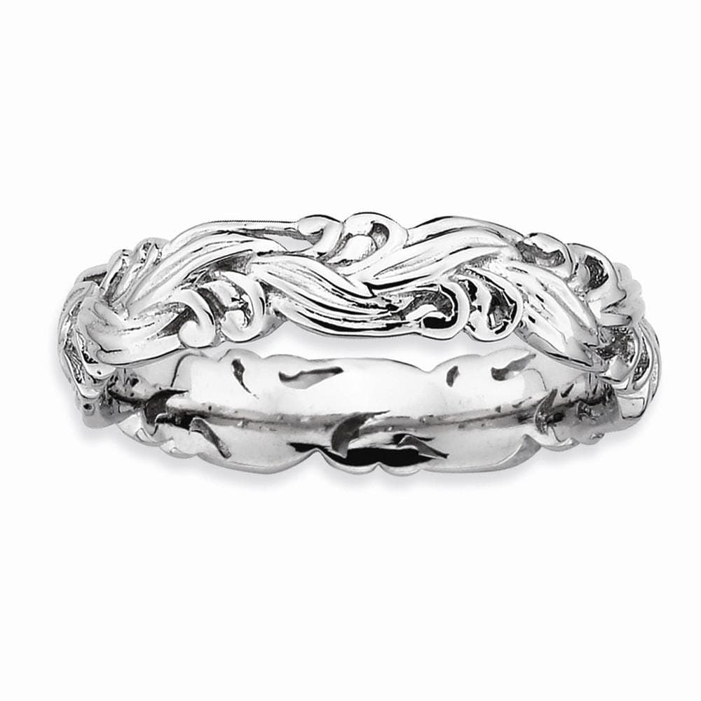 Stackable Expressions Ring Sterling Silver Polished Ring