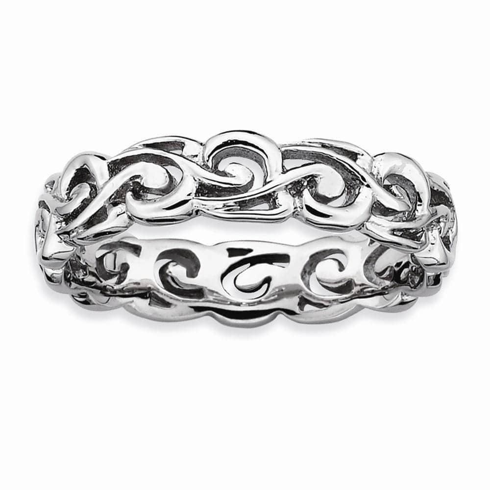 Stackable Expressions Ring Sterling Silver Polished Ring