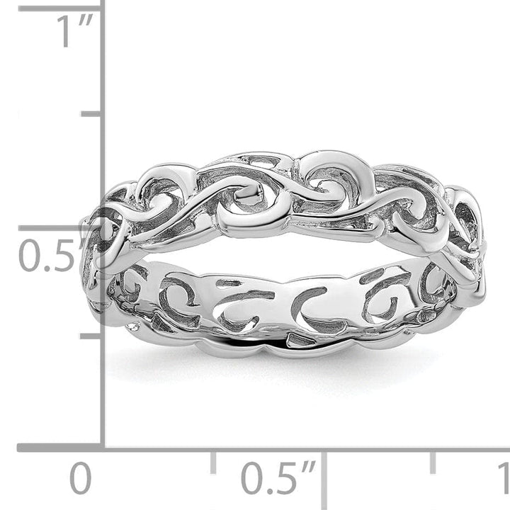 Stackable Expressions Ring Sterling Silver Polished Ring