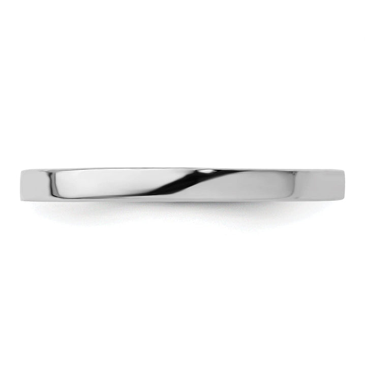 Stackable Expressions Ring Sterling Silver Rhodium Polished Ring