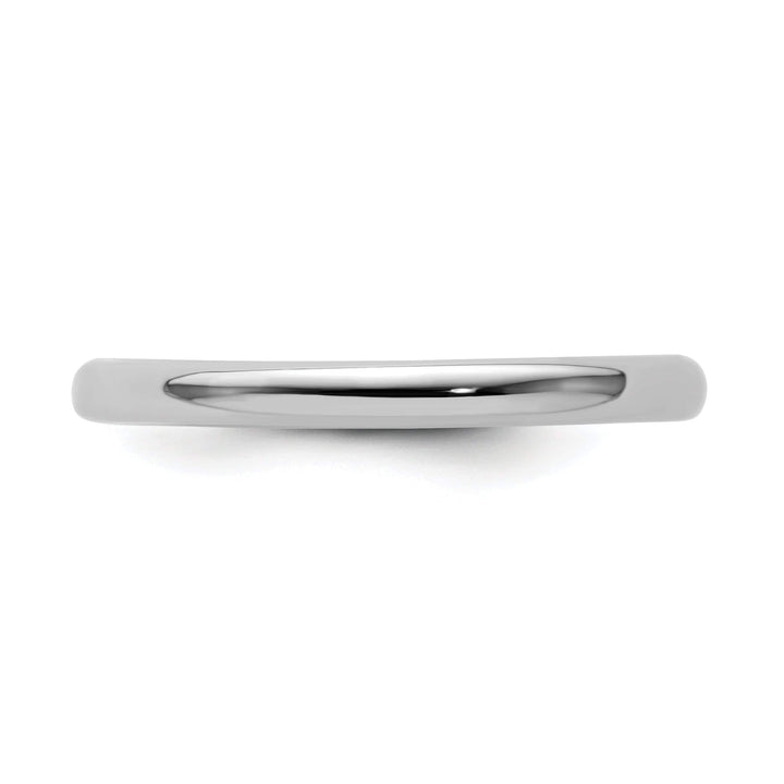 Stackable Expressions Ring Sterling Silver Rhodium Polished Ring