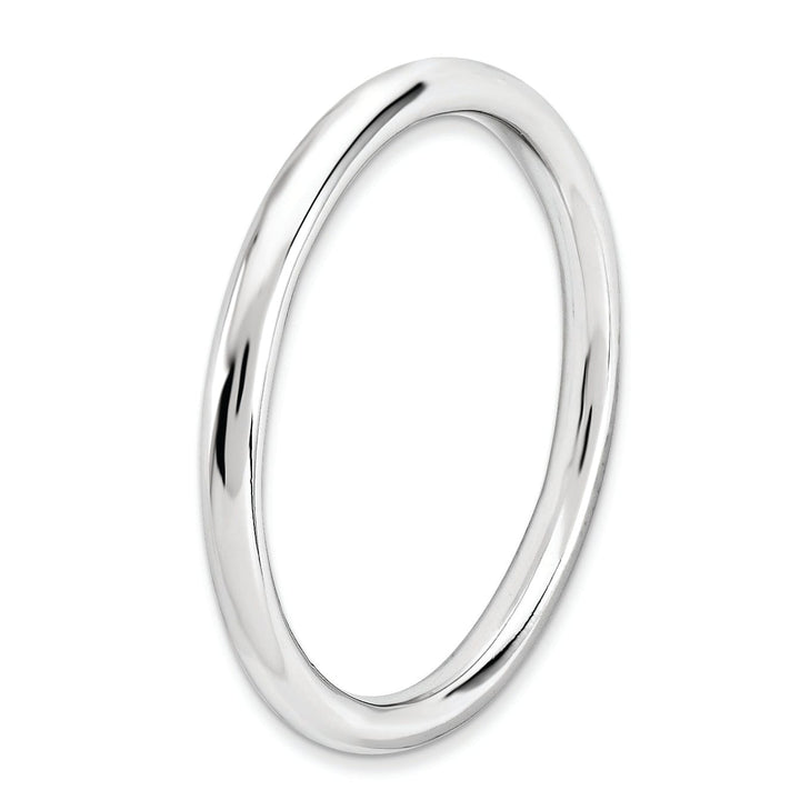 Stackable Expressions Ring Sterling Silver Rhodium Polished Ring