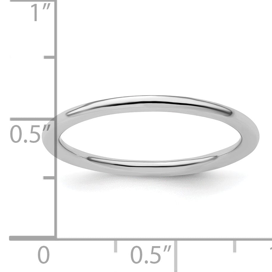 Stackable Expressions Ring Sterling Silver Rhodium Polished Ring