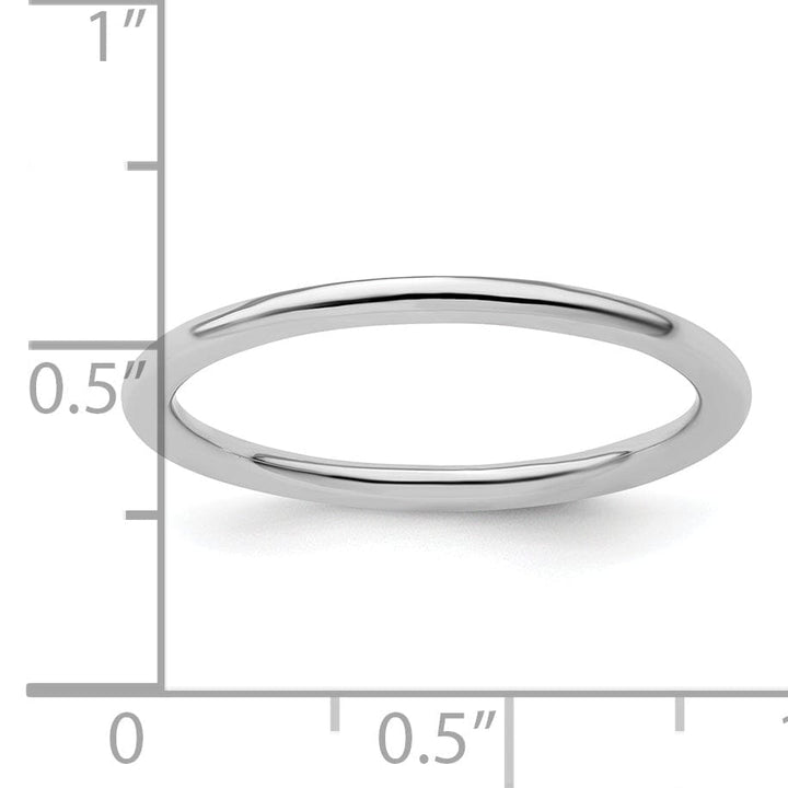 Stackable Expressions Ring Sterling Silver Rhodium Polished Ring