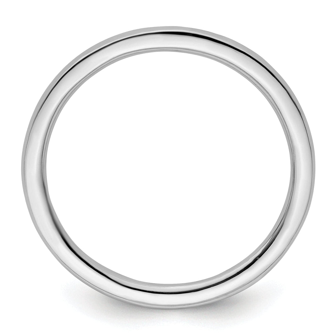 Stackable Expressions Ring Sterling Silver Rhodium Polished Ring