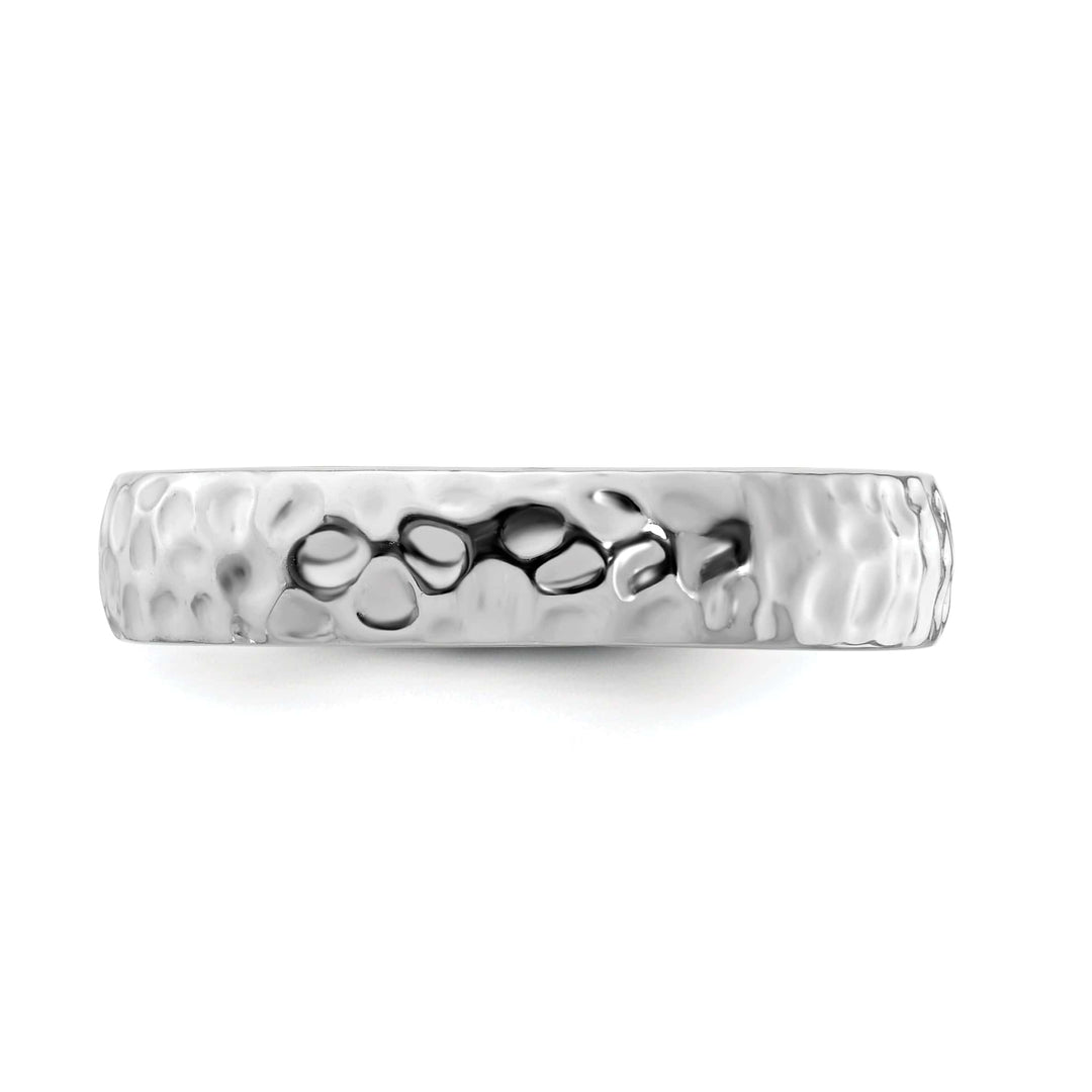 Stackable Expressions Ring Sterling Silver Rhodium Ring