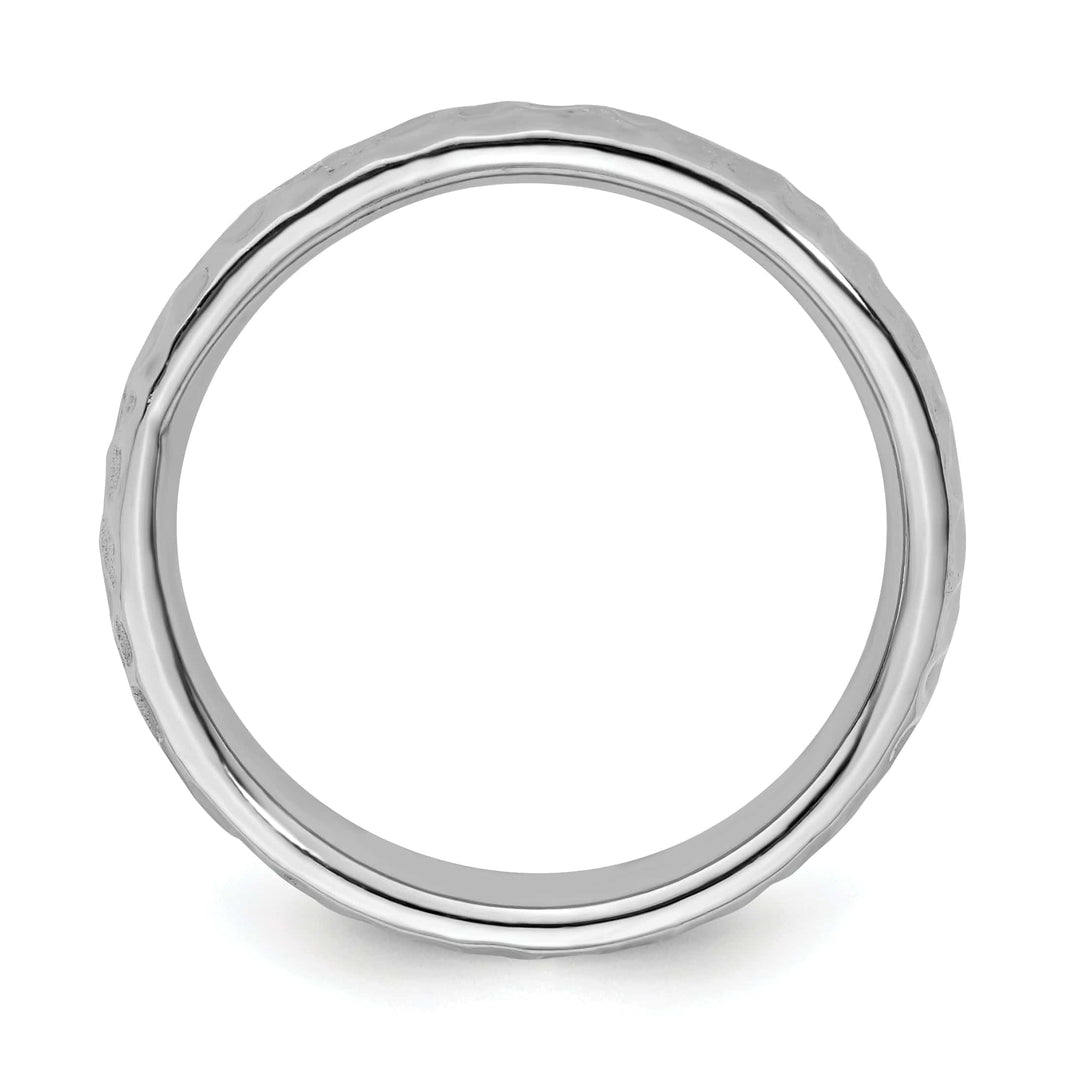 Stackable Expressions Ring Sterling Silver Rhodium Ring